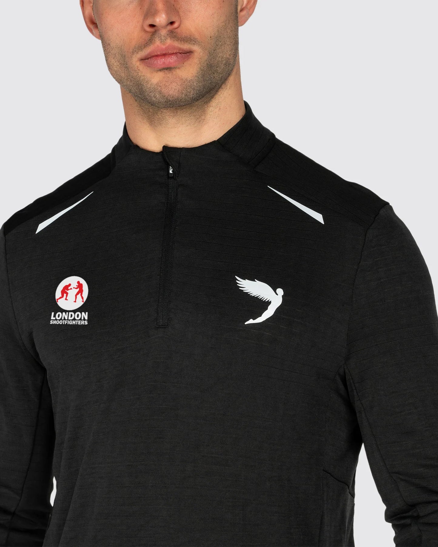 Tempo 1/4 Zip Warm Weight Running Top Fly X London Shootfighters