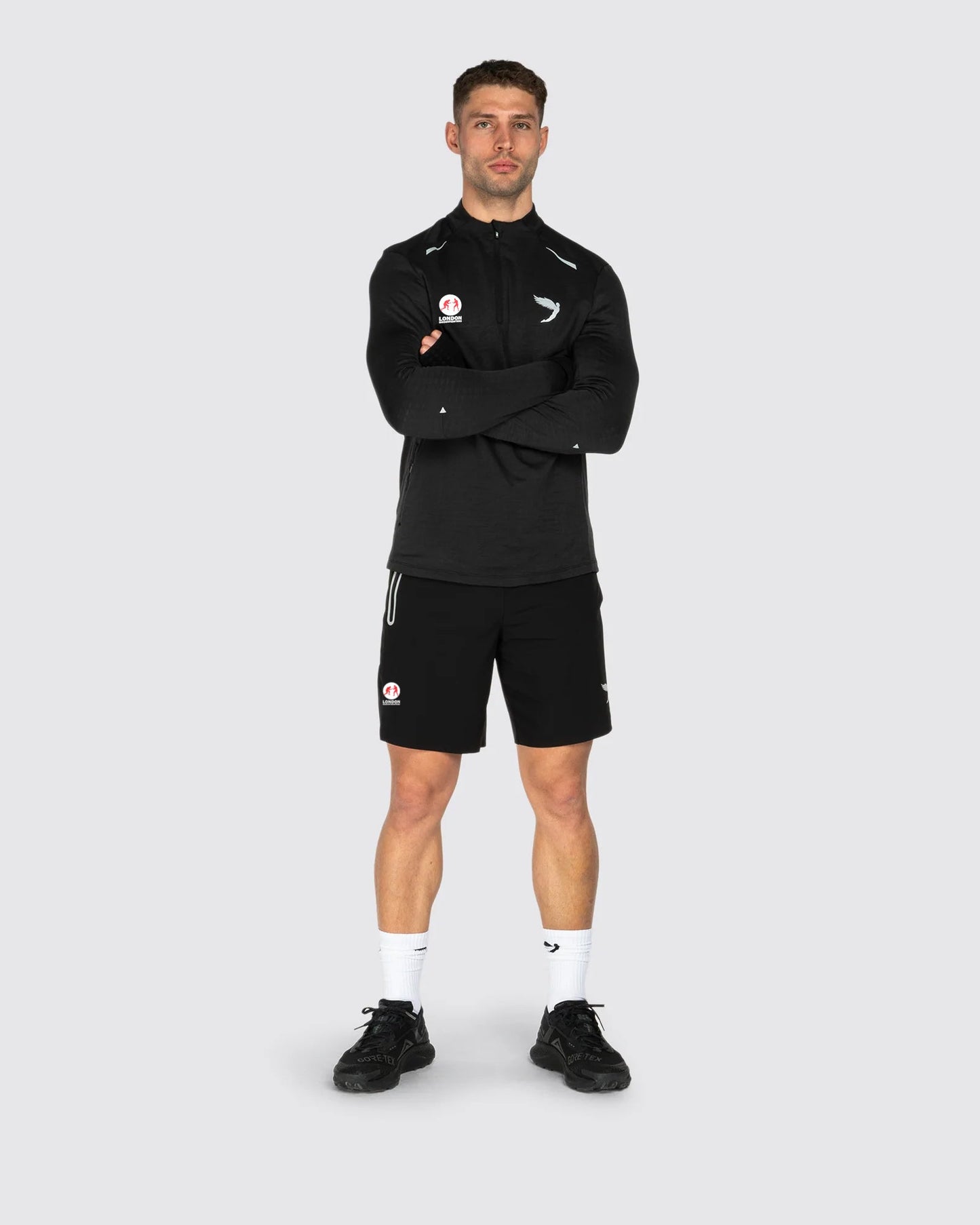 Tempo 1/4 Zip Warm Weight Running Top Fly X London Shootfighters