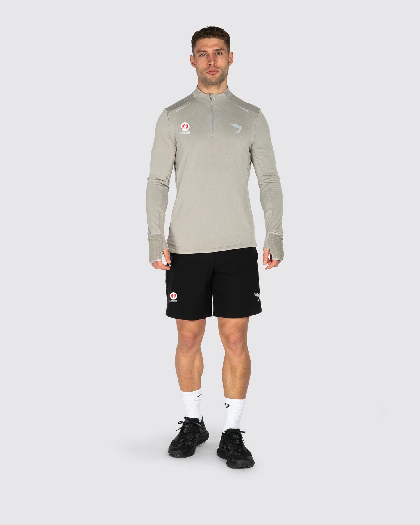 Tempo 1/4 Zip Warm Weight Running Top Fly X London Shootfighters