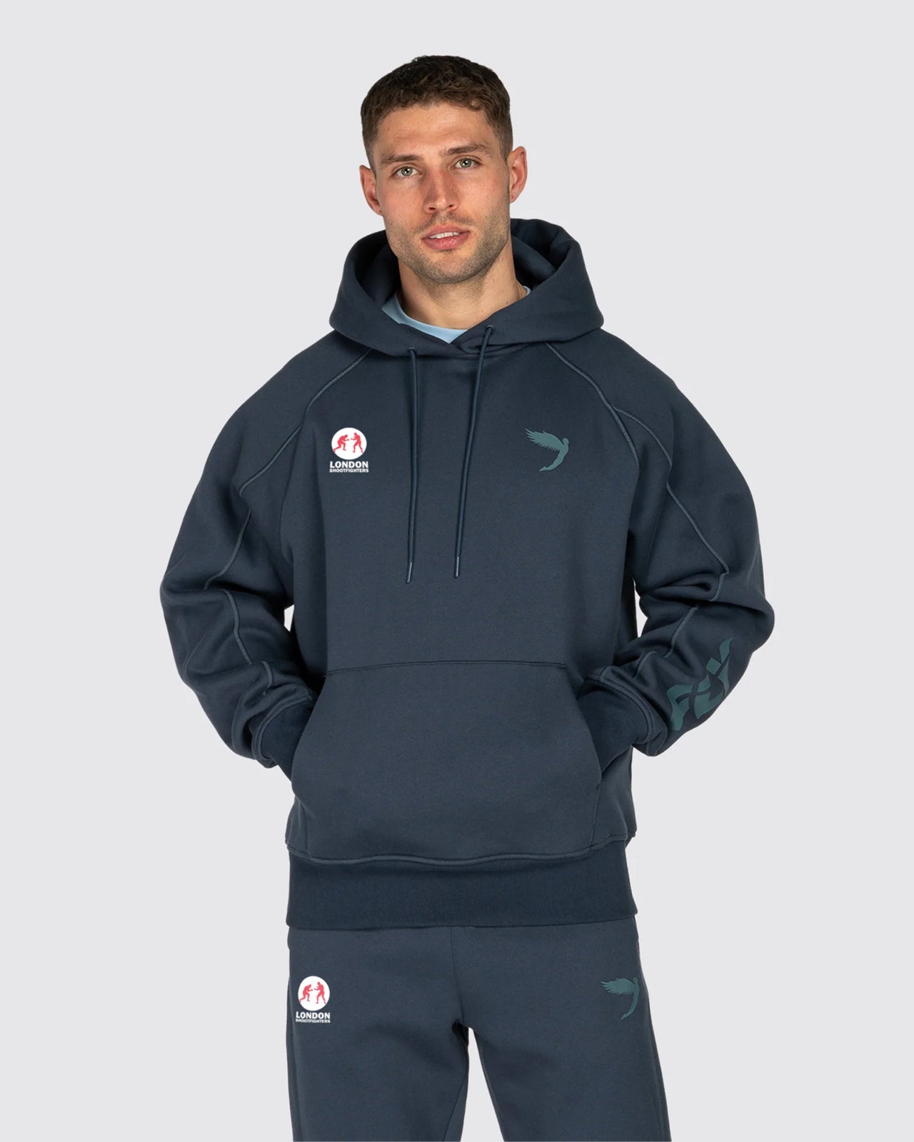 Undisputed Relaxed Fit Hoodie Fly X London Shootfighters